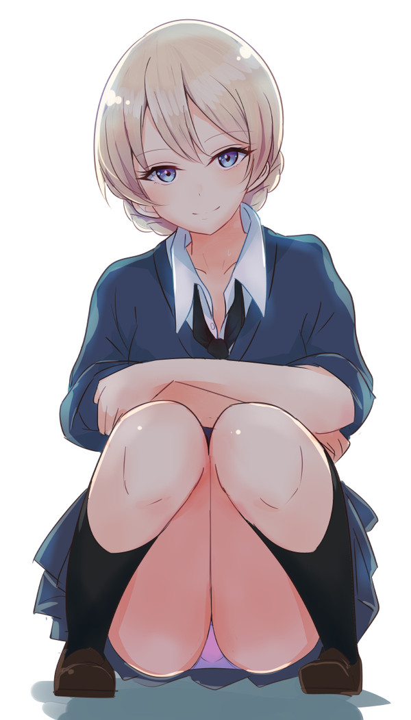 暑さにやられてタイツをパージしたダージリン様