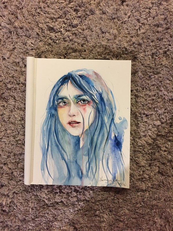 Watercolor portrait practice-1