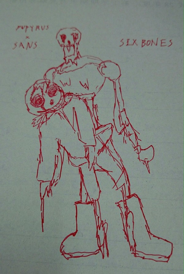 即興絵描き SIXBONES from UNDERTALE
