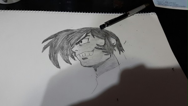 前に描いた、真ゲッター対ネオゲッターの竜馬