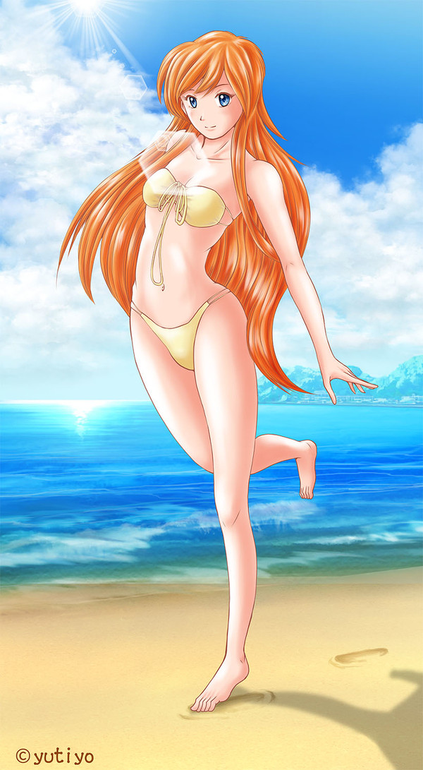 夏の砂浜