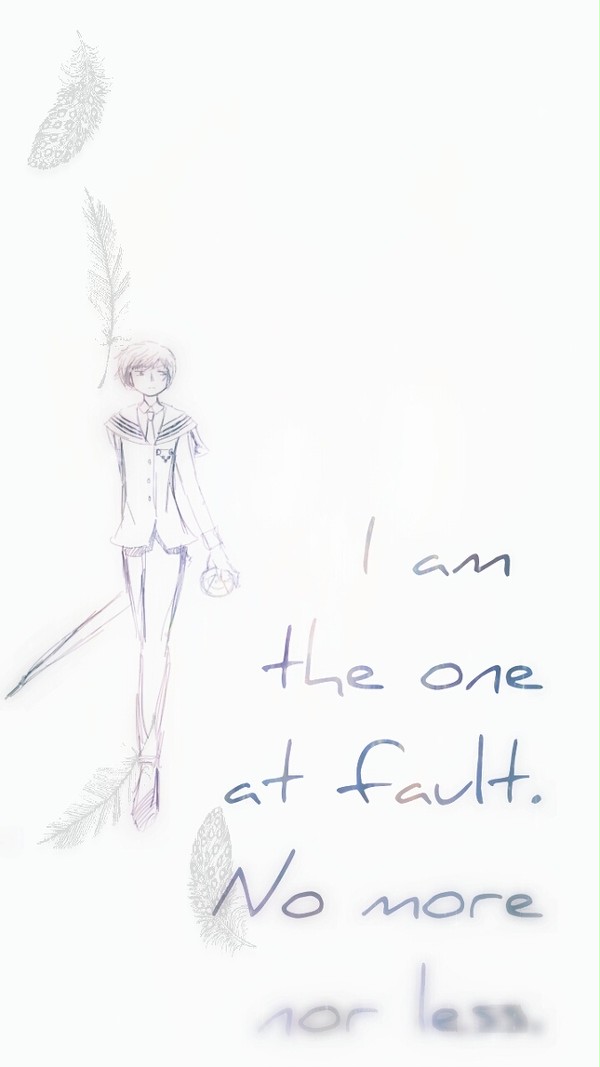 I am the one at fault.