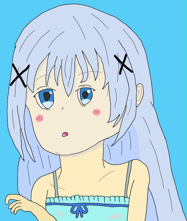 チノちゃんに色つけた
