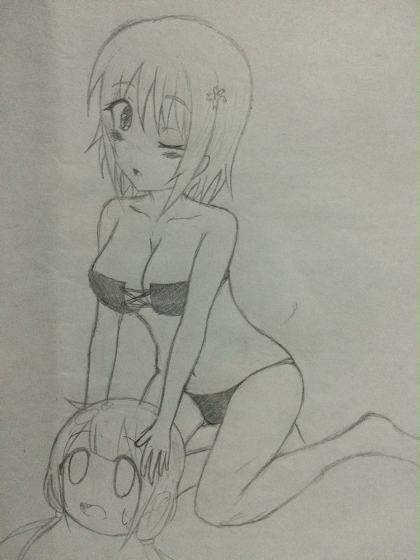 アナログで三村かな子ちゃん描いてみた