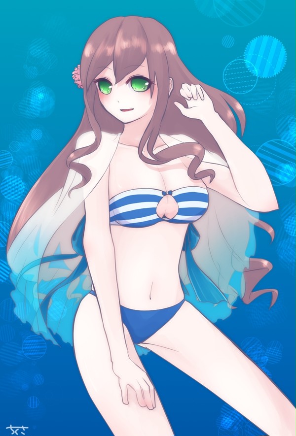 水着姐さん