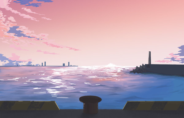 日の沈むころ