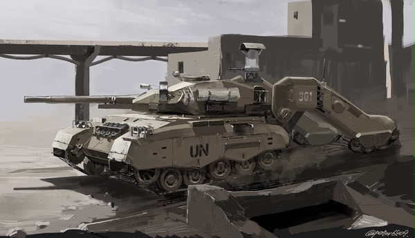 新型戦車の絵