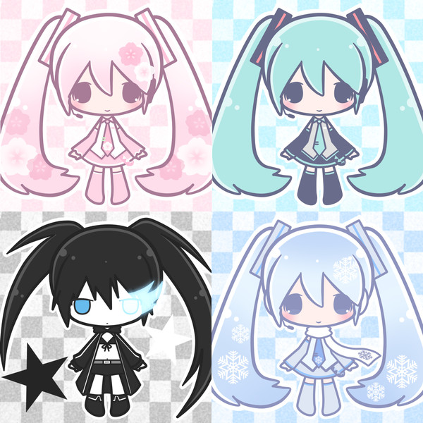 【フリーアイコン】 ミク＆B★RS