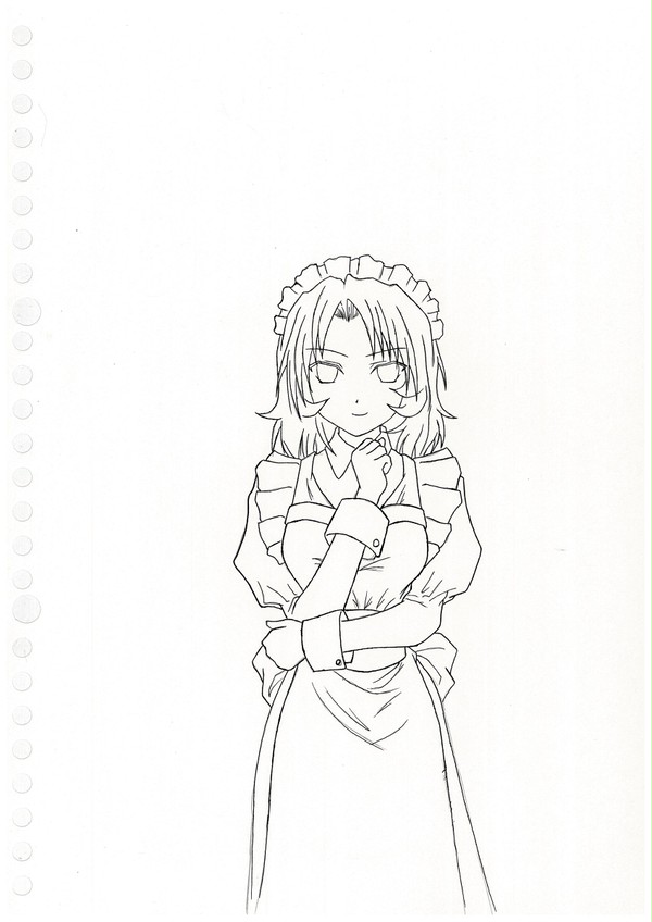 謎のメイド絵