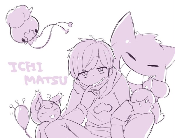 一松が しょうぶを しかけてきた！▼