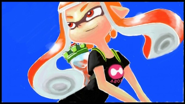 絵心教室でsplatoon ガール