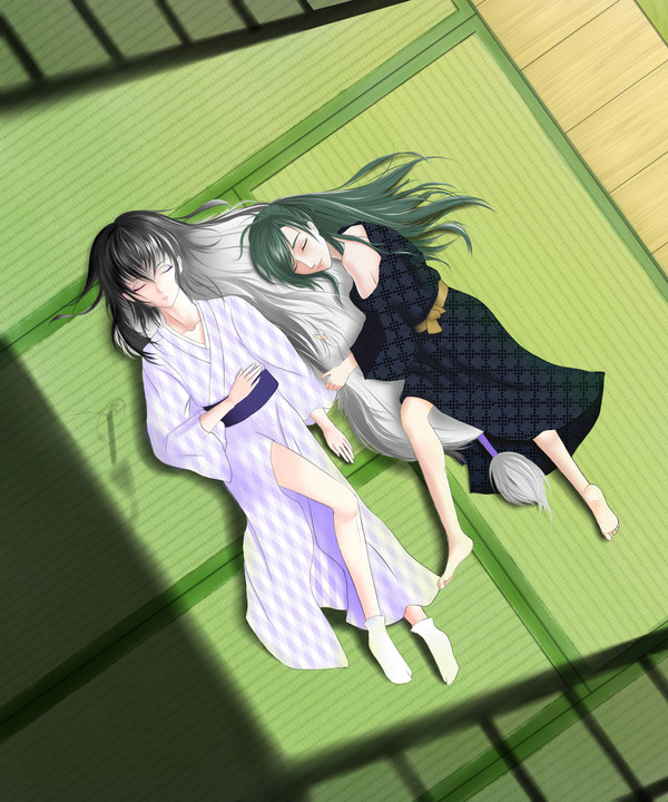 仲良くお昼寝♪