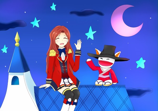 夜空のファッションタイム…です…？