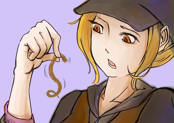 肩にイソメ付いてるよ