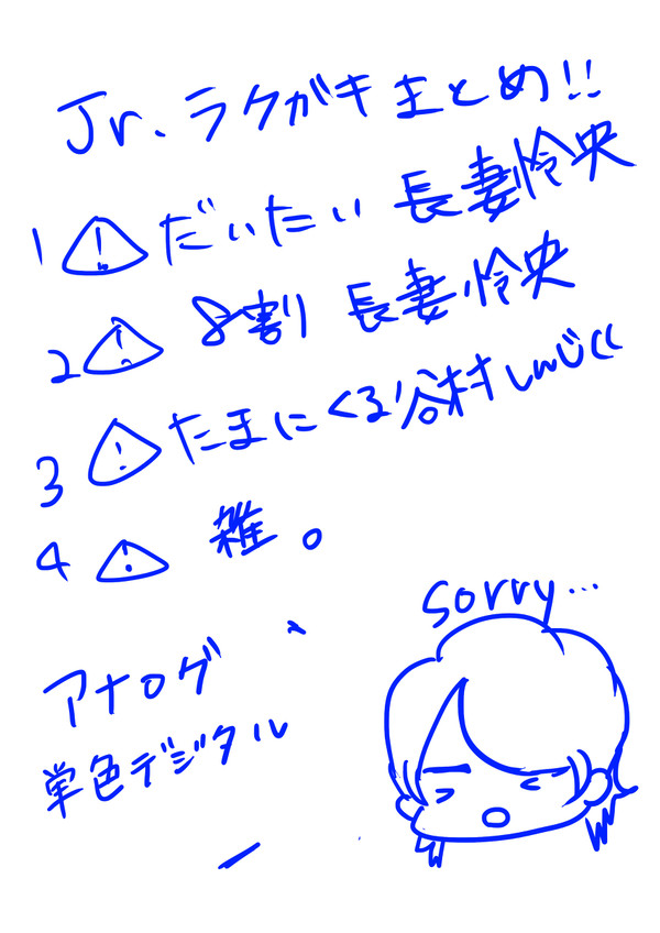 Jr.らくがきまとめ