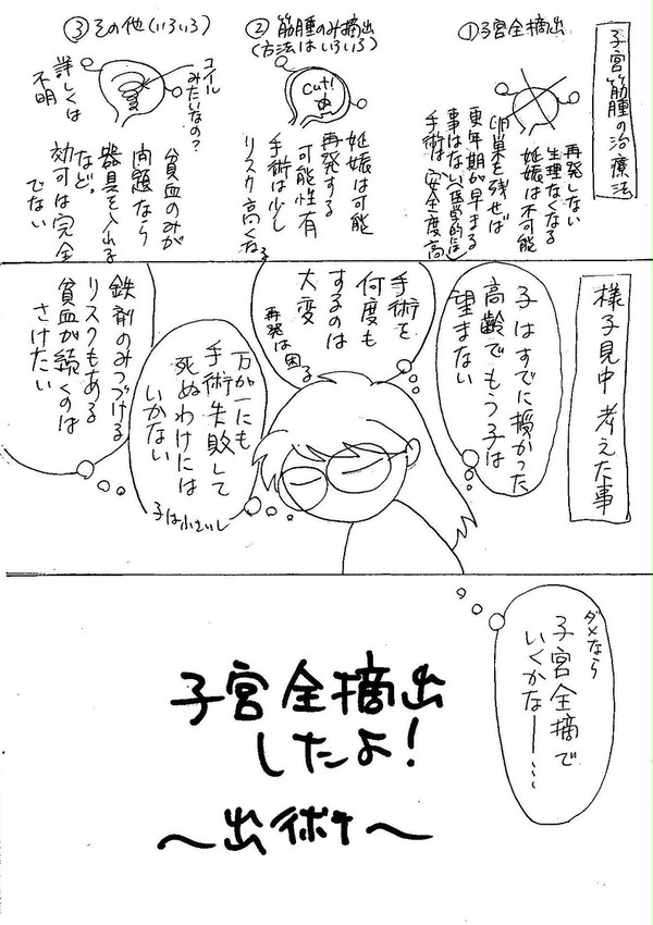 子宮全摘出したよ②
