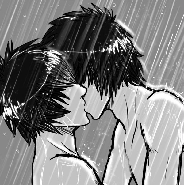 雨の中で・・・
