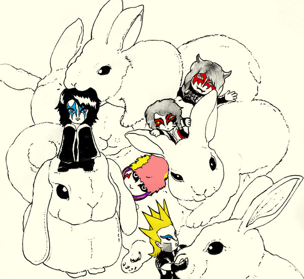 うさぎまみれ