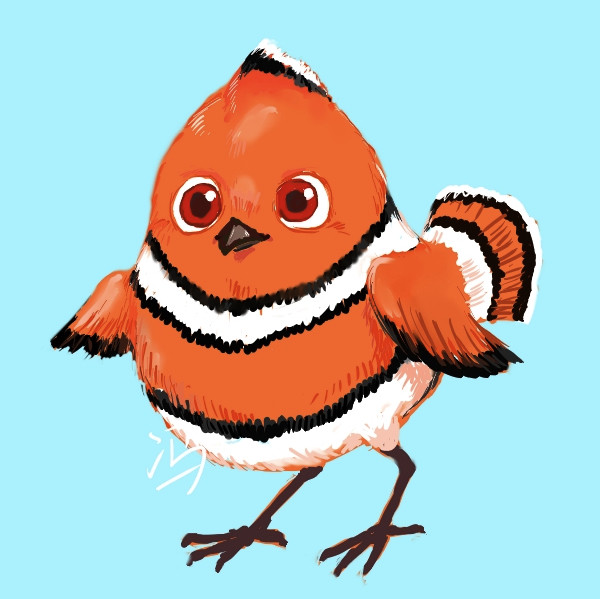 鳥化（ニモ、ドリー、ハンク）