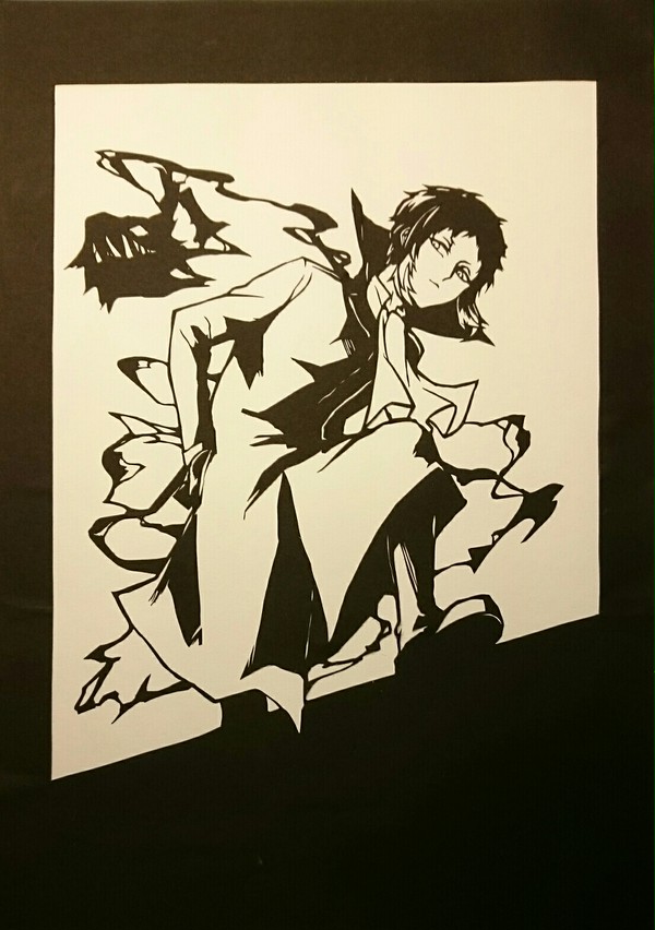 【切り絵】芥川龍之介 【文豪ストレイドッグス】