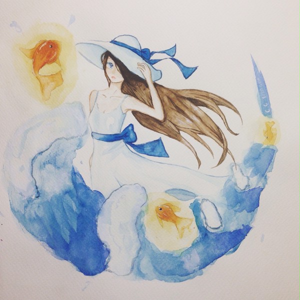 夏、海、金魚