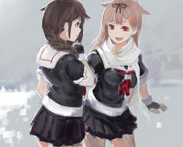 夕立と時雨