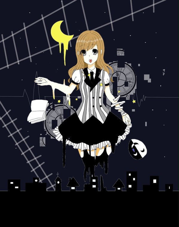 夜空を創る少女