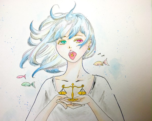 天秤と魚