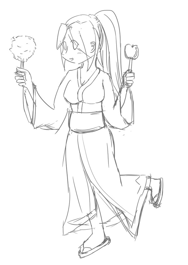 夏祭りに来た女の子