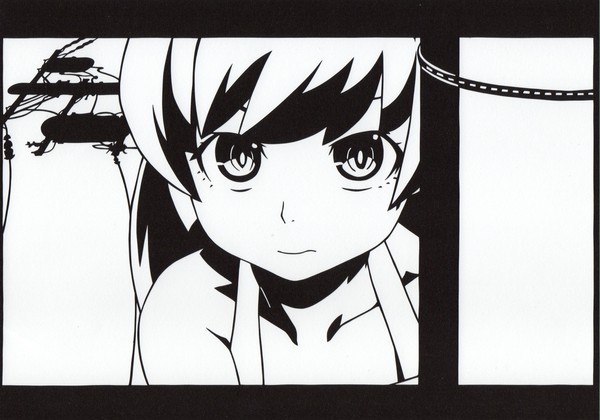 忍野忍　【切り絵】