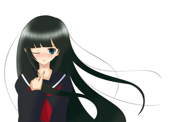 黒髪少女
