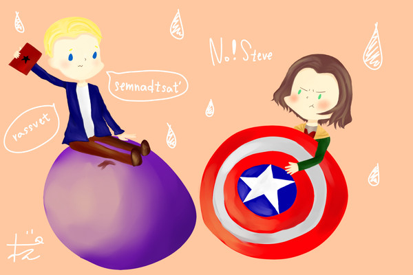 Steve and Bucky