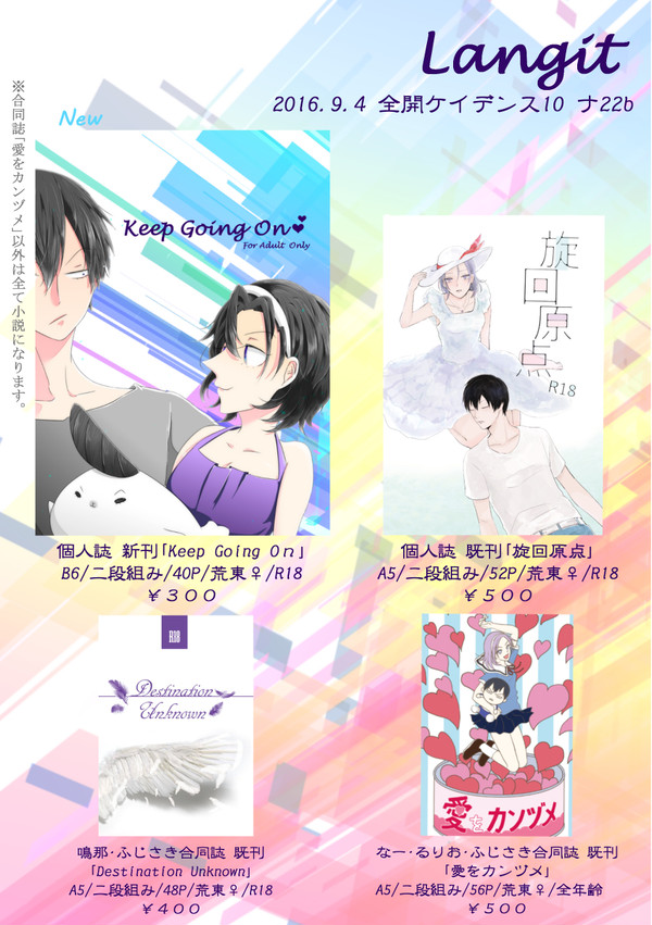 【全開ケイデンス10】お品書き