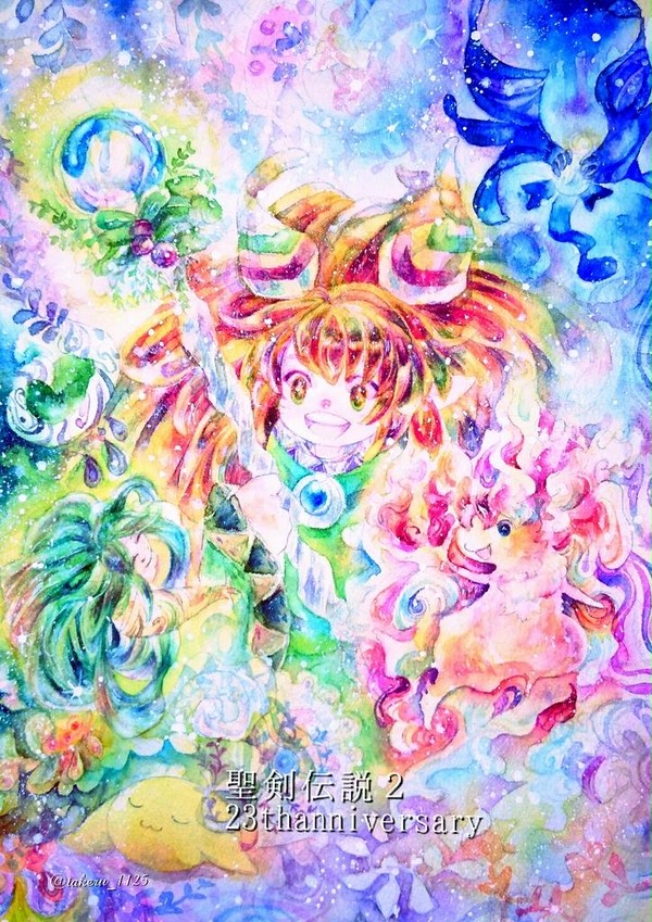 聖剣伝説２　２３周年おめでとうございます＼(＾○＾)／