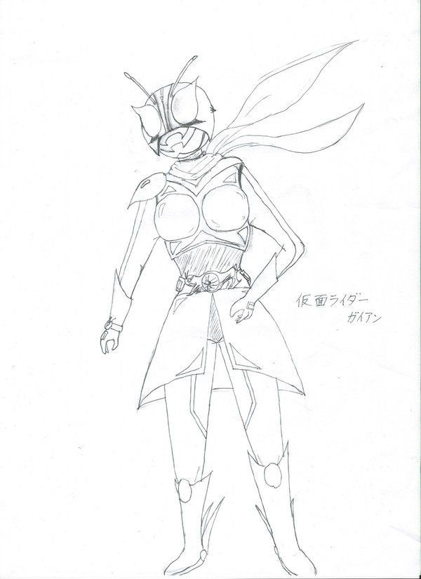 『菊地真と仮面ライダーEVE』より、仮面ライダーガイアン