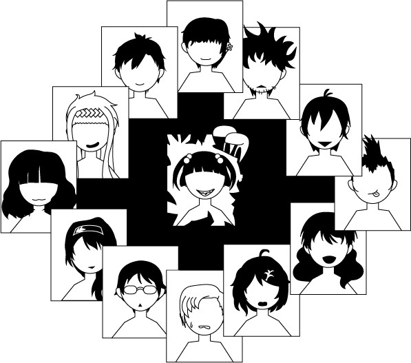 合わせ鏡の輪