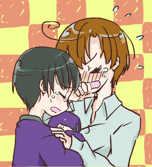 泣きじゃくる二人【ロヴィ菊】