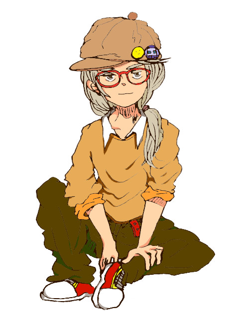 メガネ少女