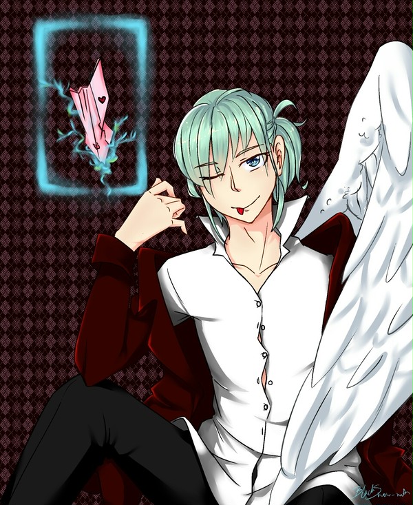 letter student's uniform feather