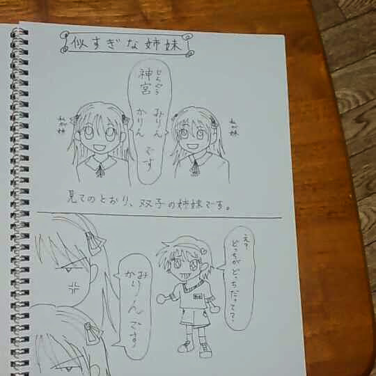 似すぎな姉妹
