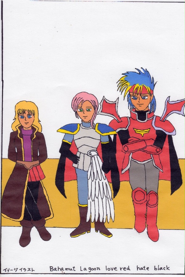 バハムートラグーン　オリジナルイラスト　シルバニアの戦士たち