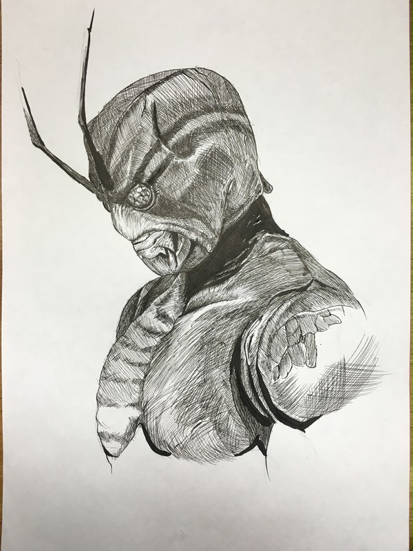 仮面ライダーシン 模写