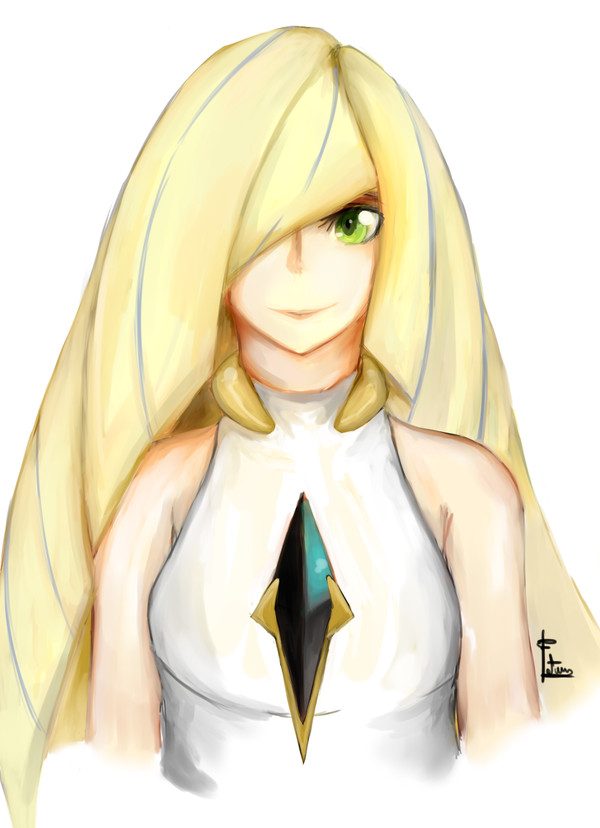 Attempt to paint Lusamine
