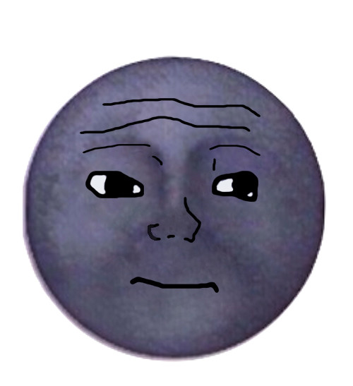 ムーン絵文字Wojak
