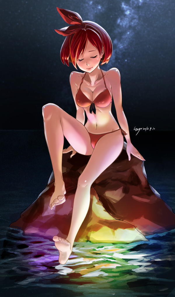 星空與海