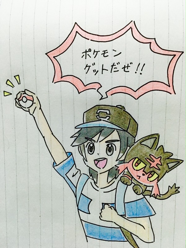 男主人公ヨウとニャビー