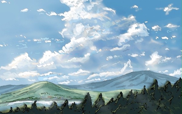 雲のある風景