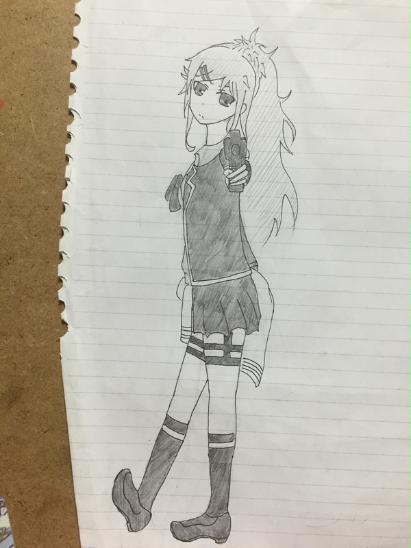 戦う明日葉ちゃん
