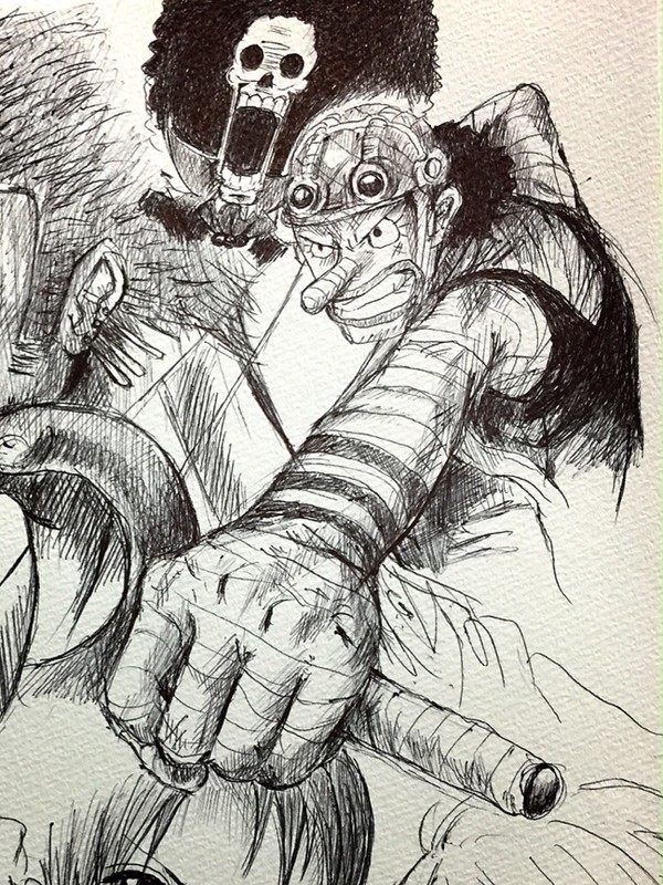 ボールペン一発描きウソップ ブルック