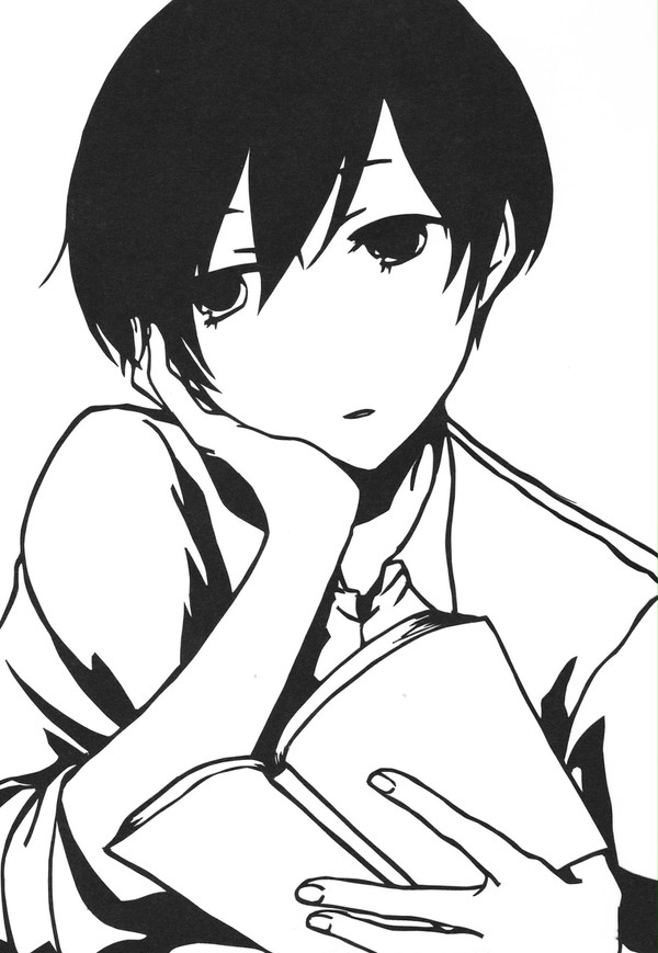 切り絵　田中くんはいつもけだるけ